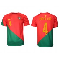 Portugal Ruben Dias #4 Fotballklær Hjemmedrakt VM 2022 Kortermet